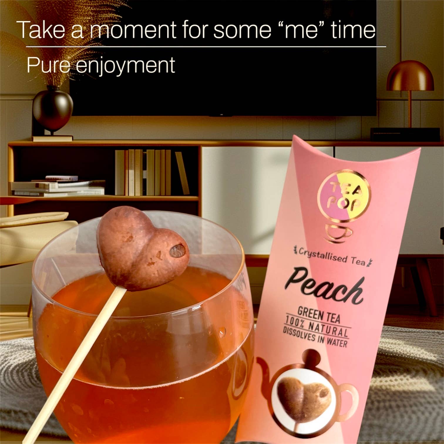 Northern Tea Company - Wholesale Tea Bags - Peach TEA on-a-stick! Gourmet Tea 20x sticks Tray) (Cop2