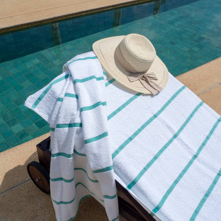 Arkwright Home - Wholesale Beach Towel - 2 Pack of Chaise Lounge Chair Towels, Fitted Pocket42