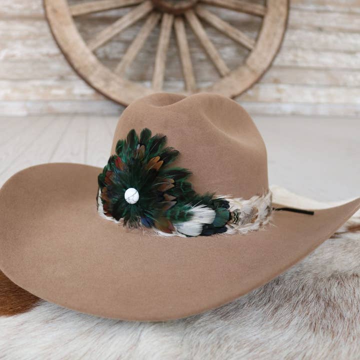 Willow Lane Hat Co. - Wholesale Hat Accessory - Women's - Western Feather Hat Band - Royal