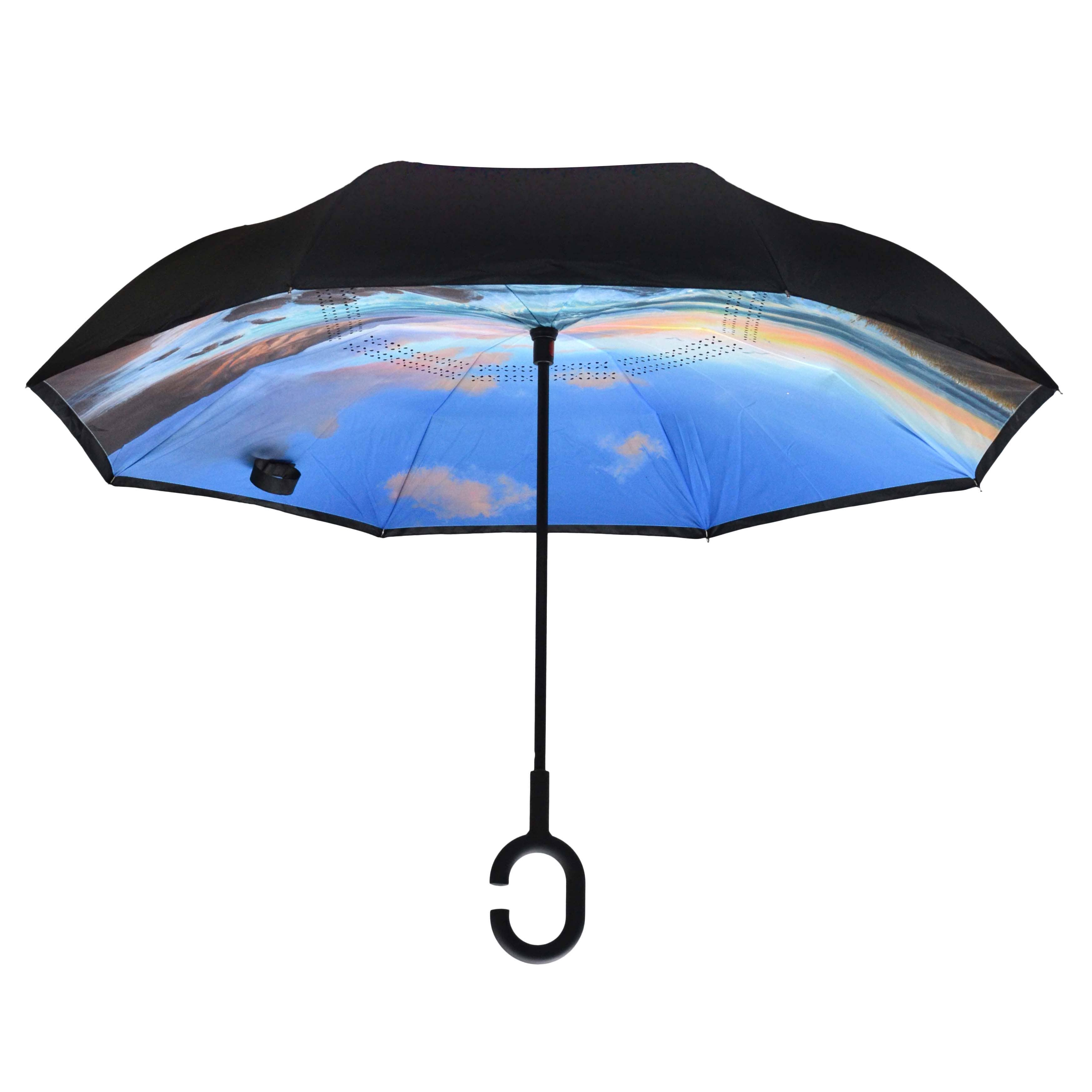 Calla Products – wholesale Paraply - Unisex – Inverterat paraply – Topsy Turvy-design, unika tryck34