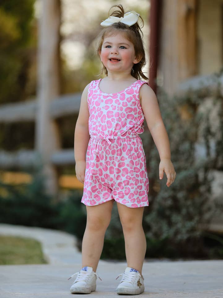 Rylee Faith Designs - Wholesale Dress Set - Baby - Leopard Striped Milk Silk 3-piece Jumpsuit Set5