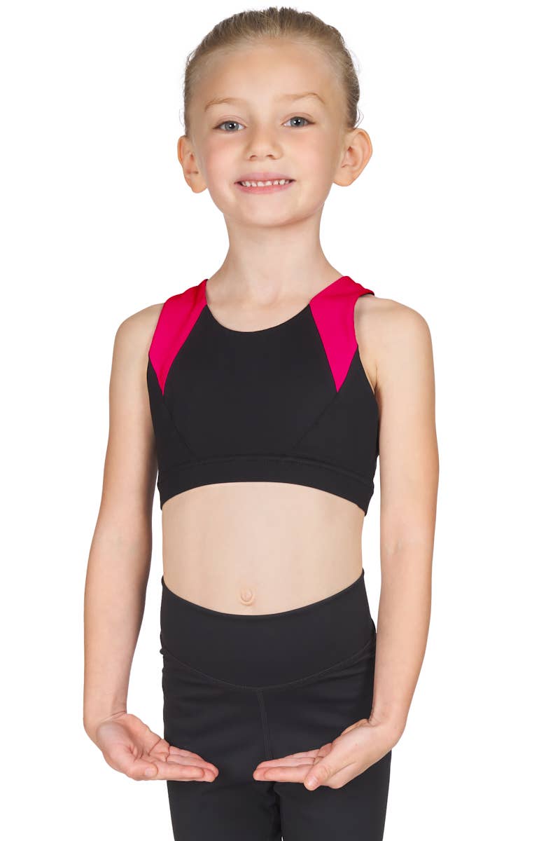Liakada Dancewear – Sutiã desportivo – Criança por atacado – Top de Sutiã com Tiras Trançadas para Meninas7
