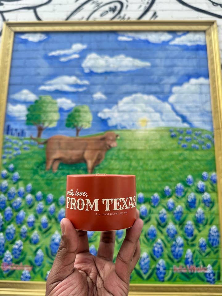 With Love, From Texas Candle for wholesale by Goddess Glow Holistic Care