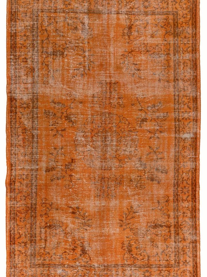 Tapete Turco Artesanato Moderno Artesanado Laranja de 6x9 Pt por atacado de Rug Specialist LLC.