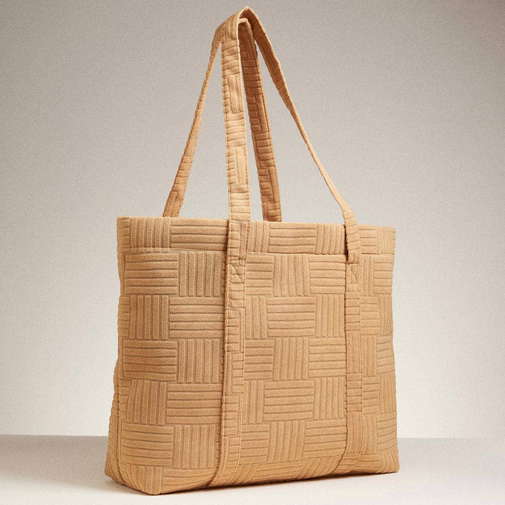 Sensibling Corp. - Wholesale Tote Bag - Women's - Grid Pattern Everyday Tote Bag1