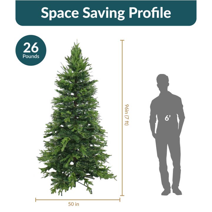 Sunnydaze Decor - Wholesale Artificial Christmas Tree - 8 ft Slim and Stately Indoor Unlit Artificial Christmas Tree6