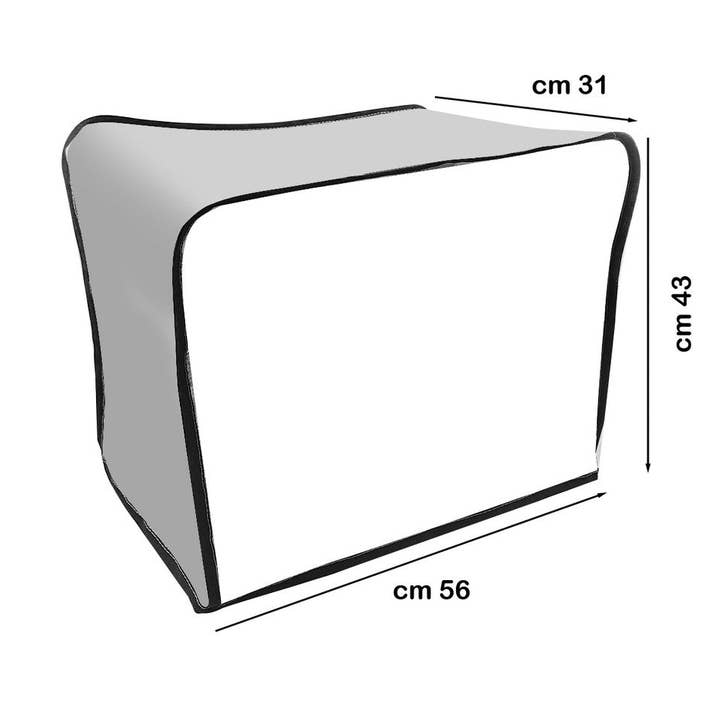 Abdeckung für große Aufschnittmaschine cm.43x56x31 SIENA für den Großhandel von Almatex srl