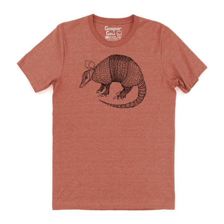 Gaspar Gou - Wholesale Screen Printed T-Shirt - Men's - Armadillo Charlie Tee4