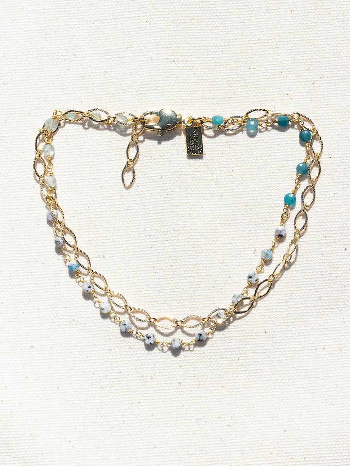 GRADIENT ANKLET- NILE for wholesale by Native Gem