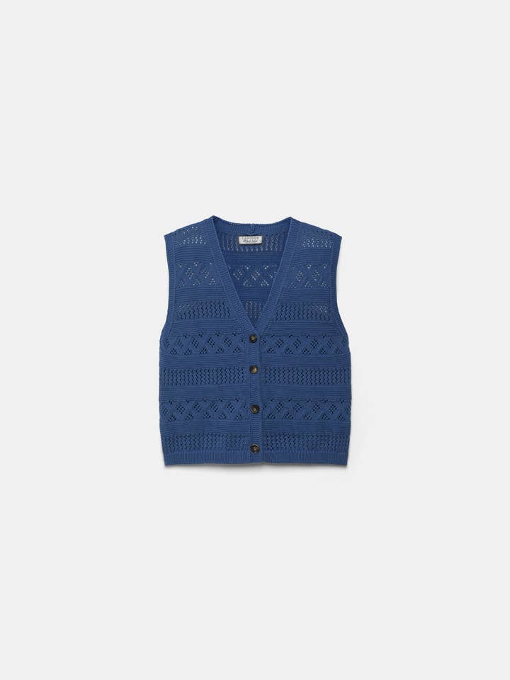 Gestructureerd Gebreid Vest (438682-170) voor wholesale door Lanidor