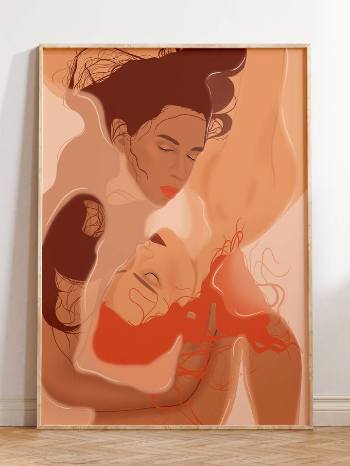 Impression d'art de Yin Yang pour la vente par Illustrations Its Funny Howww Inc