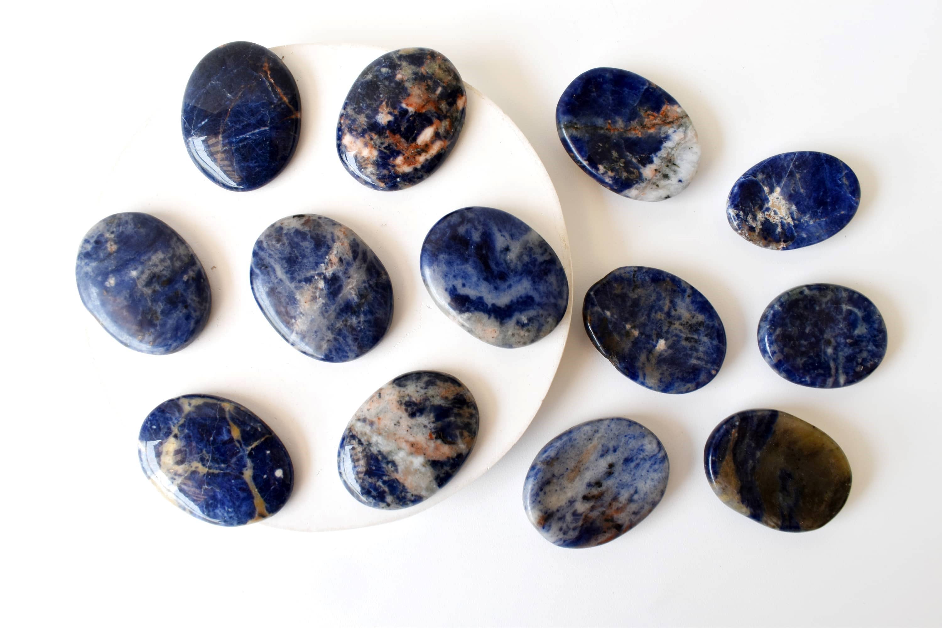 Soothing Crystals – wholesale Spiritual stone/crystal – Palm Stone | Sodalite | Thumb Crystal | Pocket Gemstone7