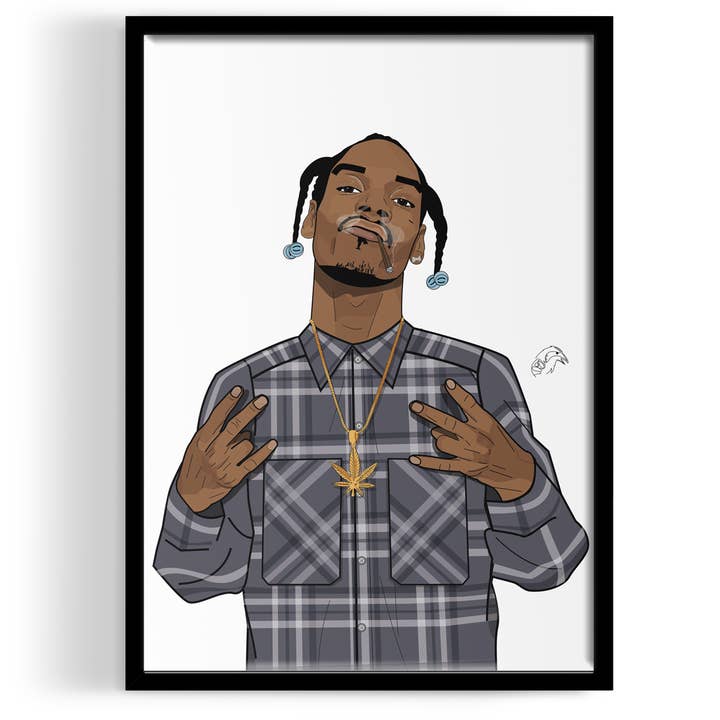T.CROWE - Vente Affiche d'art - Inspiré par Snoop Dogg Print