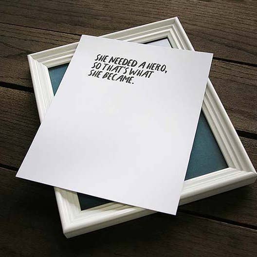8 x 10 She Hero Art Print for wholesale by Sky of Blue Cards