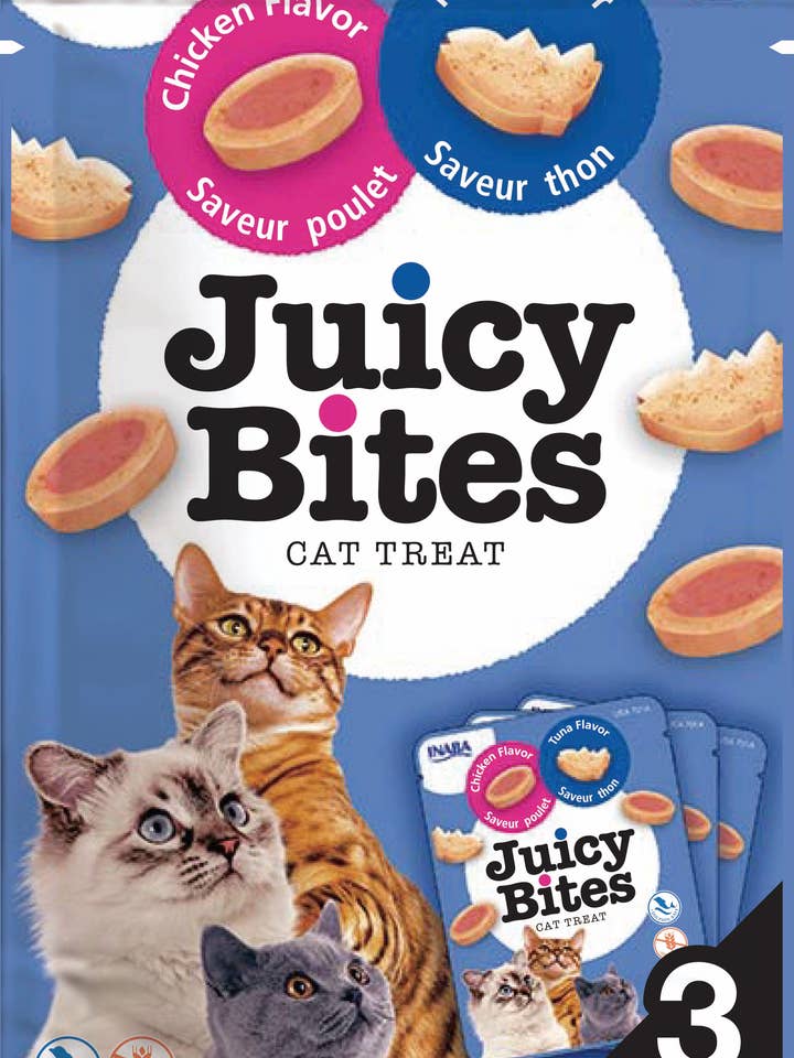 CIAO Juicy Bites Cat al gusto di tonno e pollo per la vendita all'ingrosso da parte di Finest Petfoods