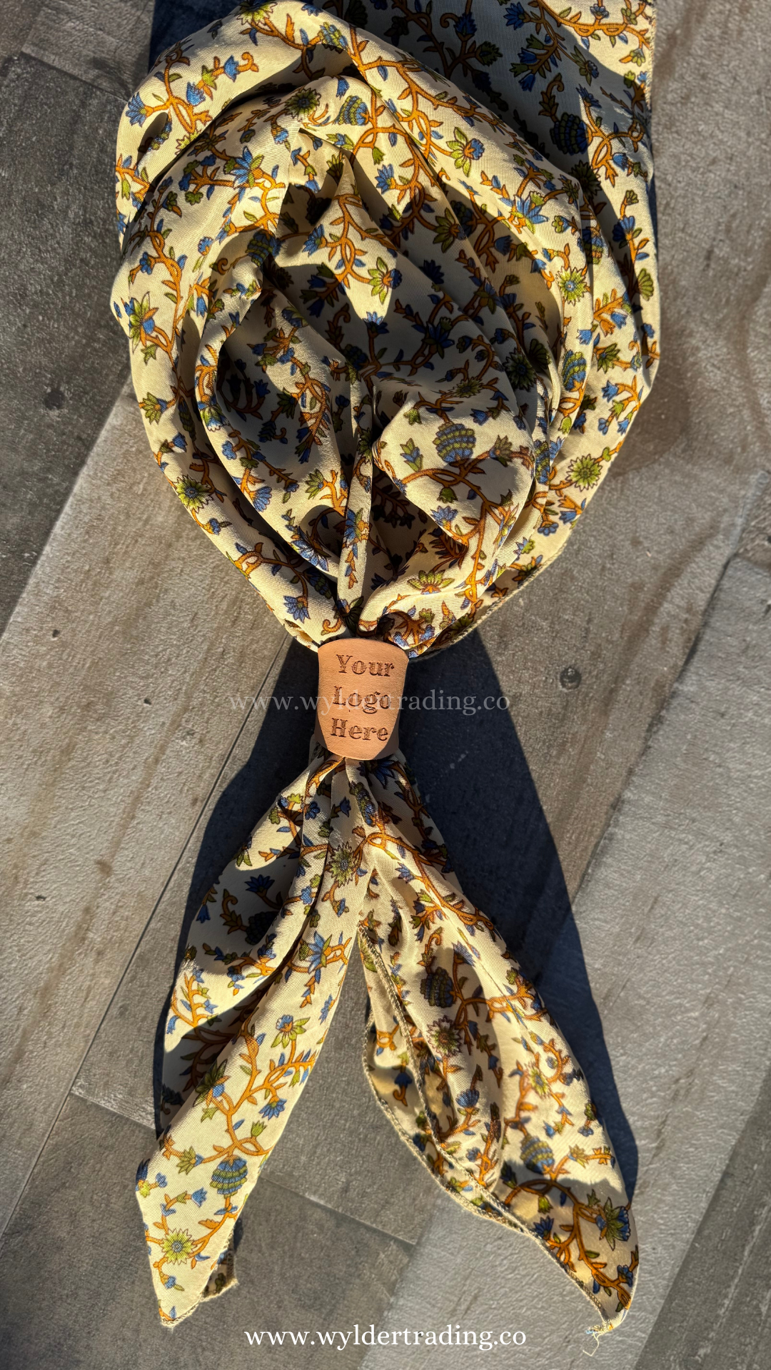 Wylder Trading Company - Wholesale Scarf Clip - Women's - Leather Bolo Scarf Slide 10+ | CUSTOM Logo or Wedding Favor4