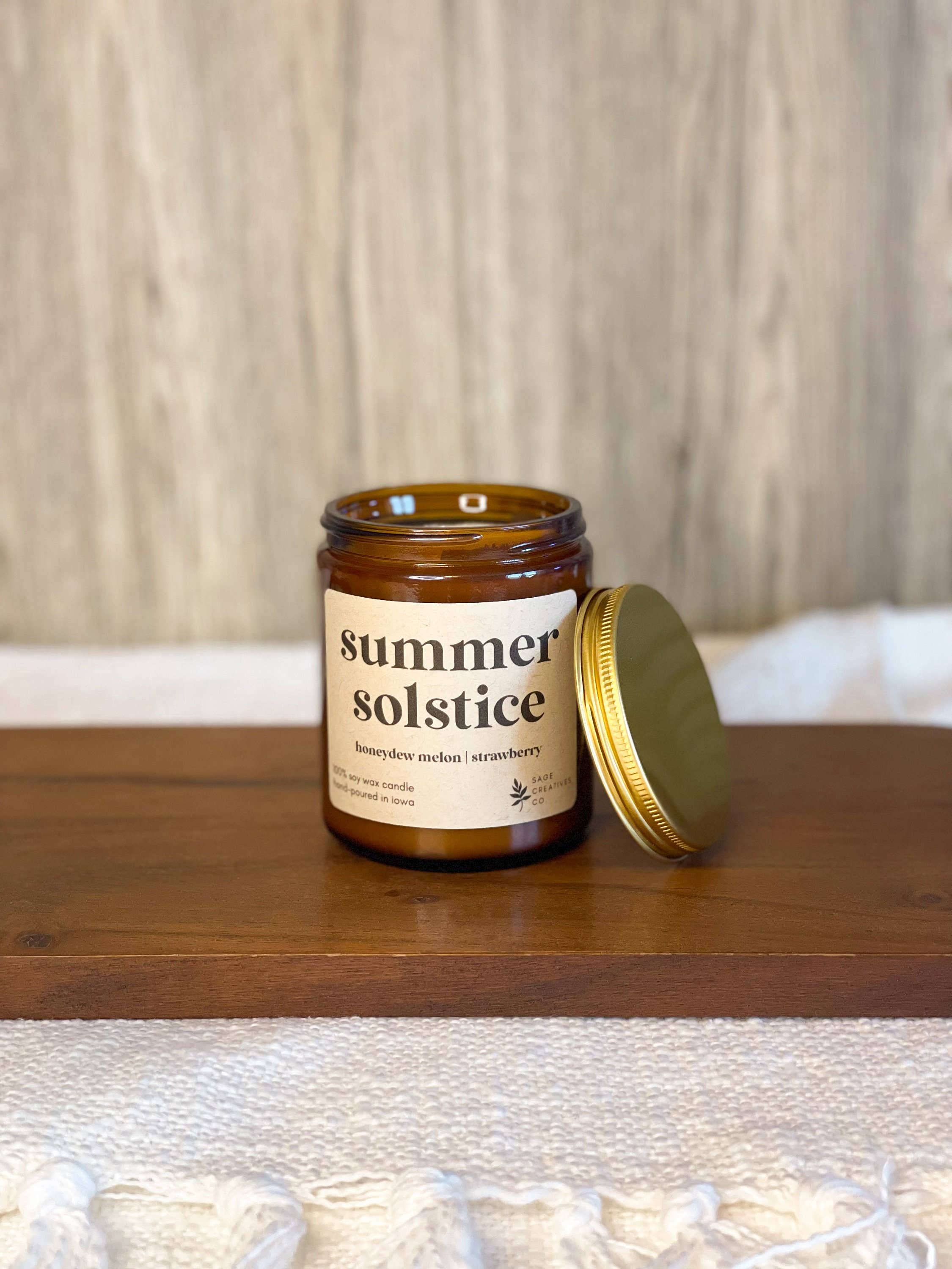 Sage Candle Co. - Vente Bougie en bocal - Solstice d'été - Bougie 100% cire de soja1