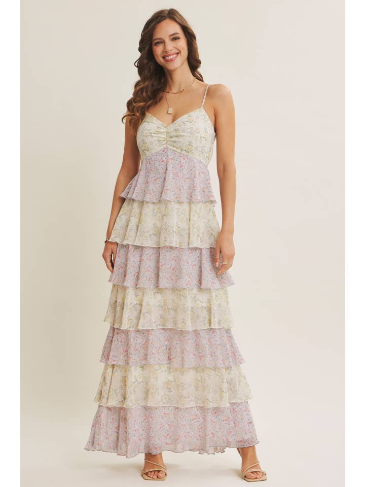 in february - Vente Robe – femme - DÉFINITION DE LA ROBE MAXI À VOLANTS FLORAUX FÉMINITÉ SANS SAISON28