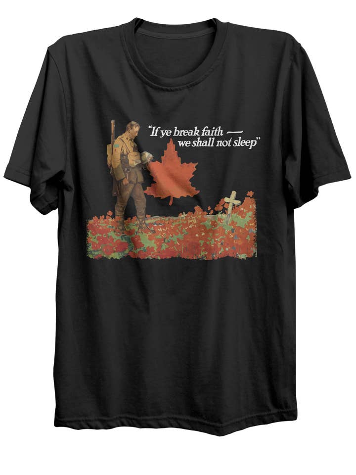 Camiseta conmemorativa canadiense We Shall Not Sleep para venta al por mayor de Canada for Victory