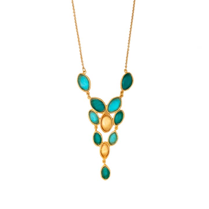 Peacock 16" Adj. Necklace for wholesale by Michael Vincent Michaud