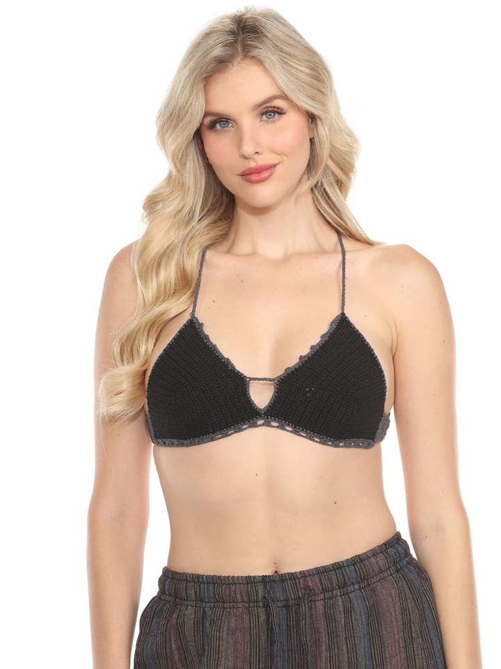 Top de Croché com Borda Picot por atacado de Lakhays Collection Inc.