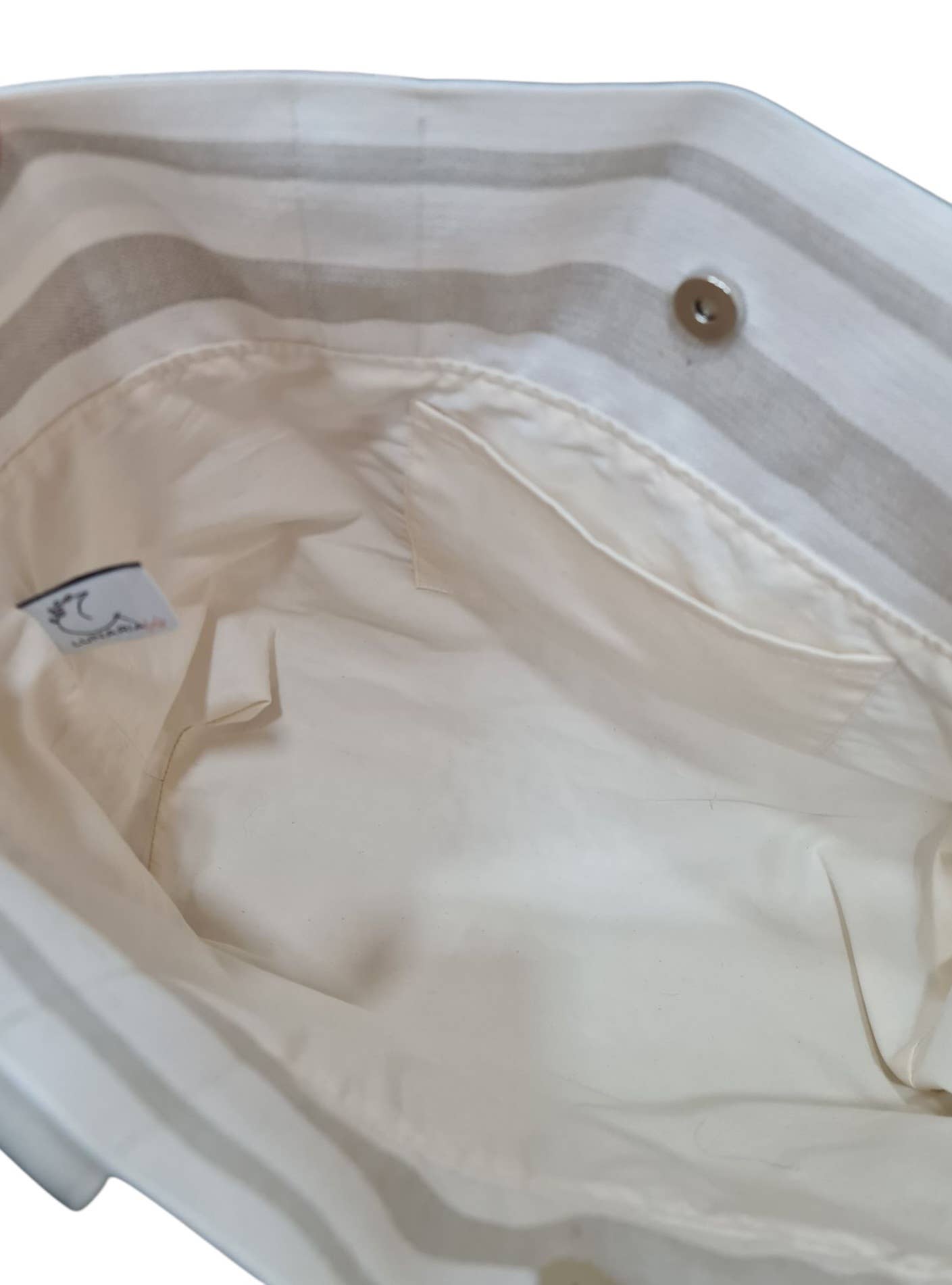 Lunaria Lab - Vente Sac de plage - Sac de Plage en Coton Déperlant Beige6