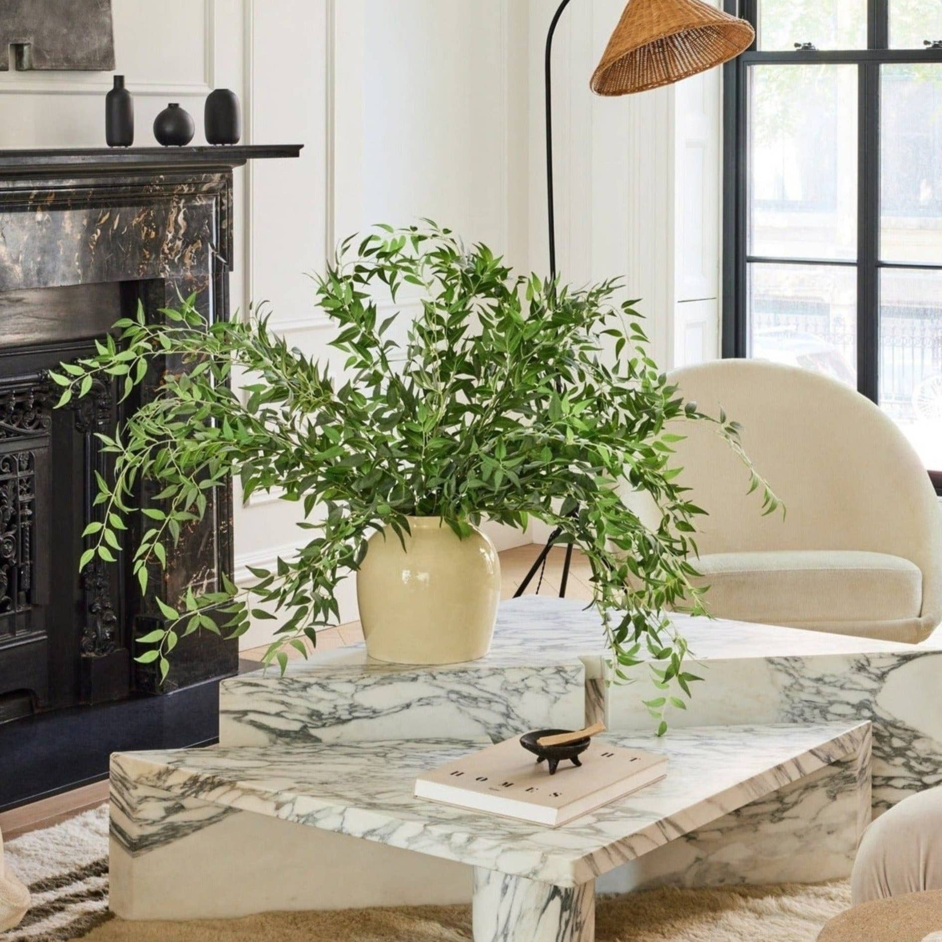 Afloral - Wholesale Artificial Flowers - Faux Italian Ruscus Spray - 46"4