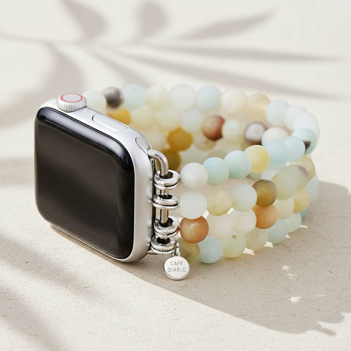 Cape Diablo - Wholesale Watch Band/Strap - Women's - Amazonite Jasper Stretch Apple Watch Strap