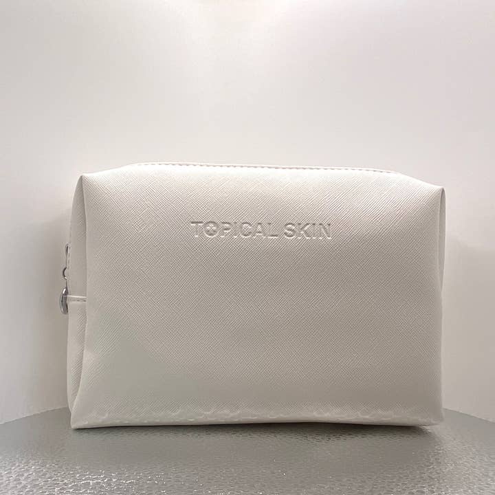 Topical Skin LLC - Wholesale Makeup/Cosmetic Bag - Vegan Saffiano Leather Classic Cosmetic Bag3