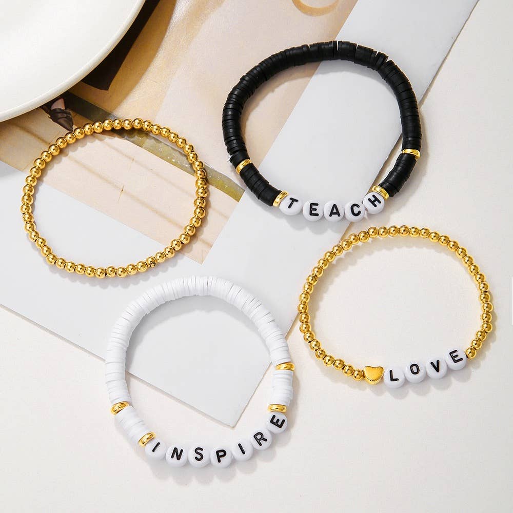 Purple Myrtle - Wholesale Jewelry Set - Teacher Inspired Stackable Bracelets for Teachers/ Educators2