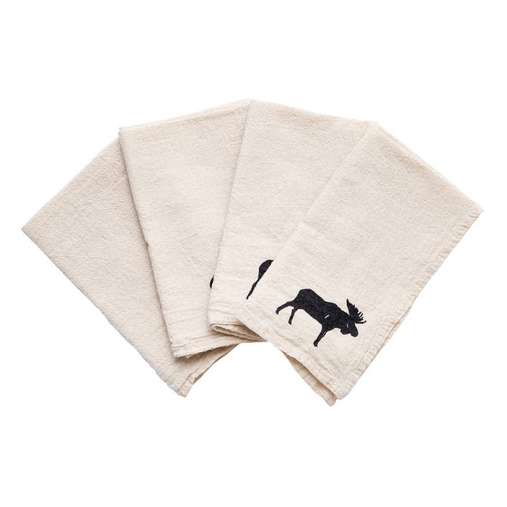 Moose Cloth Napkins - set of 4 for wholesale by Cinder + Salt