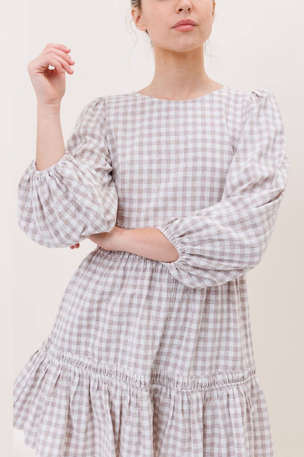 Hersy - Wholesale Dress - Women's - THE GINGHAM GARDEN DRESS - HD004014