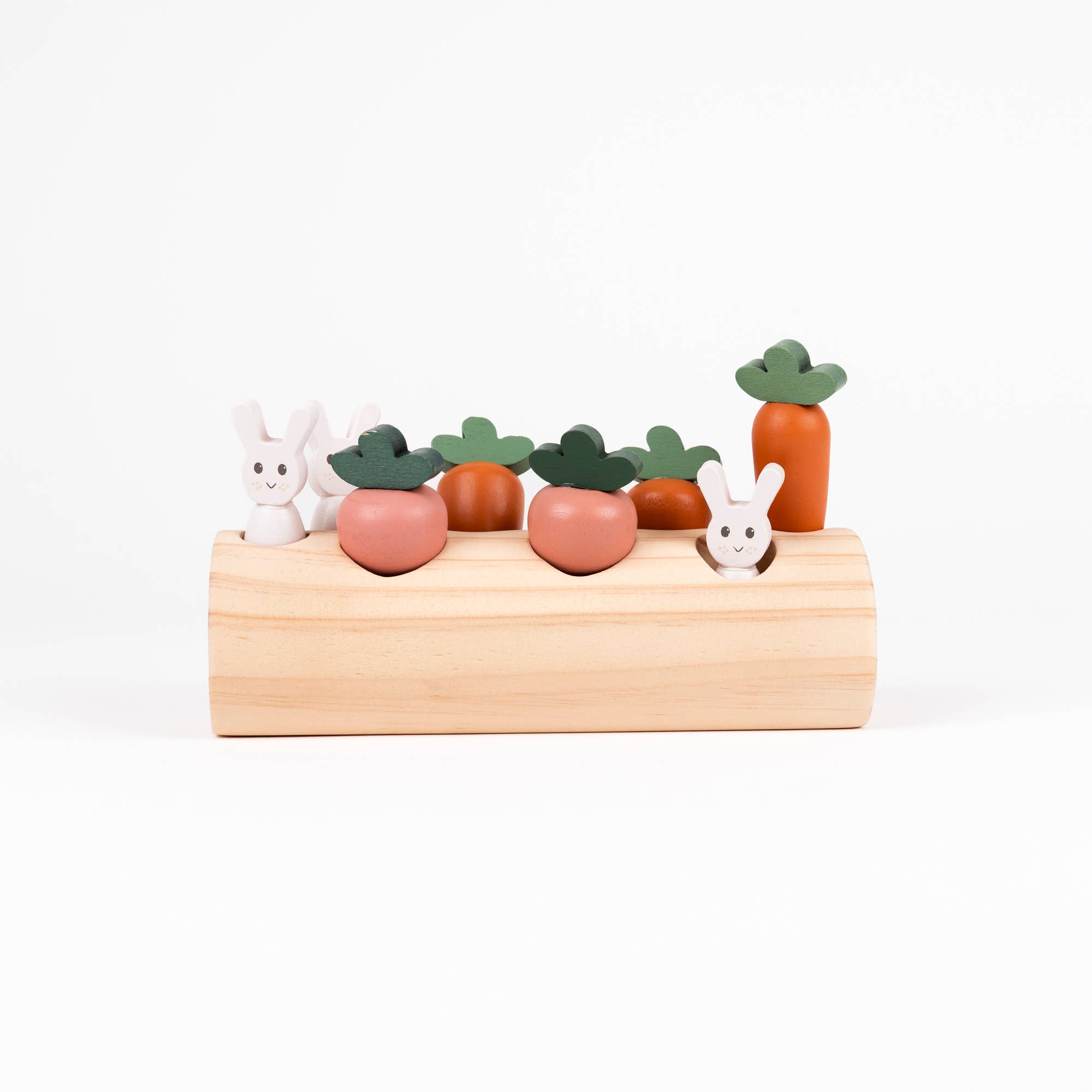 Egmont - Wholesale Wood Toy - Kids - Rabbit and Vegetables Log4