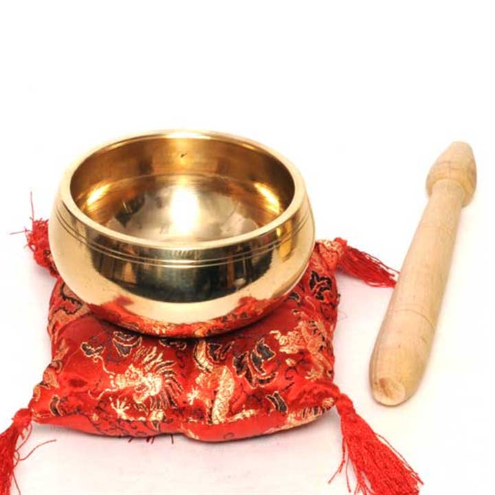 Singing Bowl Smooth Brass- 4" for wholesale by R. Expo/Song of India