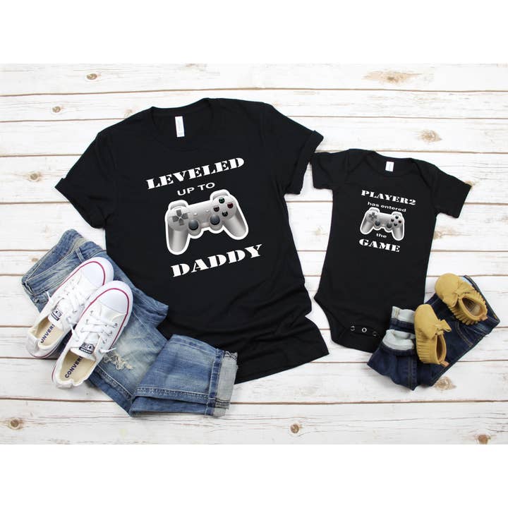 Tee Story - Wholesale T-shirt met print - Heren - Verhoogd shirt, bijpassende shirts voor vader en zoon, nieuw papa-shirt