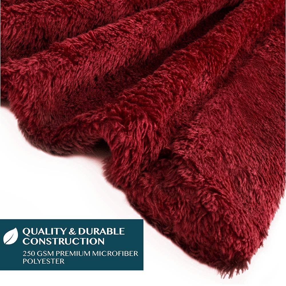 Pavilia - Wholesale Poncho - Women's - Angel Wrap Hoodie Sherpa Fluffy Poncho Blanket54