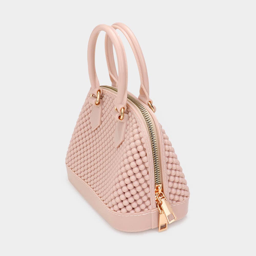 Sensibling Corp. - Wholesale Top Handle Bag - Women's - Solid Jelly Rubber Tote / Crossbody Bag6