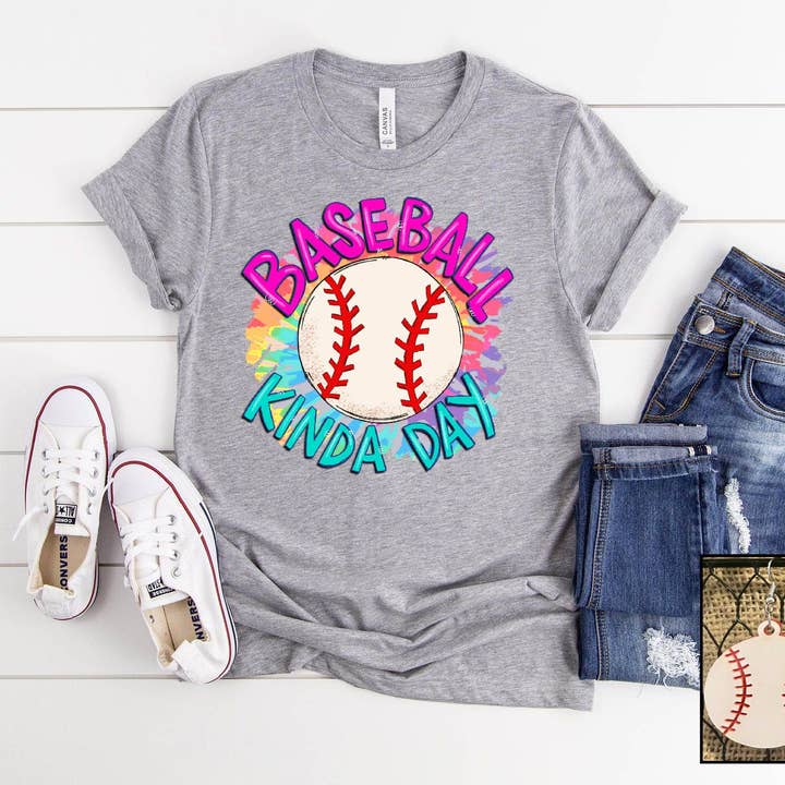 Beisebol Kinda Day por atacado de Southern Attitude Designs Inc