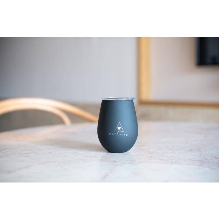 Caye Life - Wholesale Insulated mug/tumbler - Zanzibar | Reusable Cup 10oz | Matte Black3
