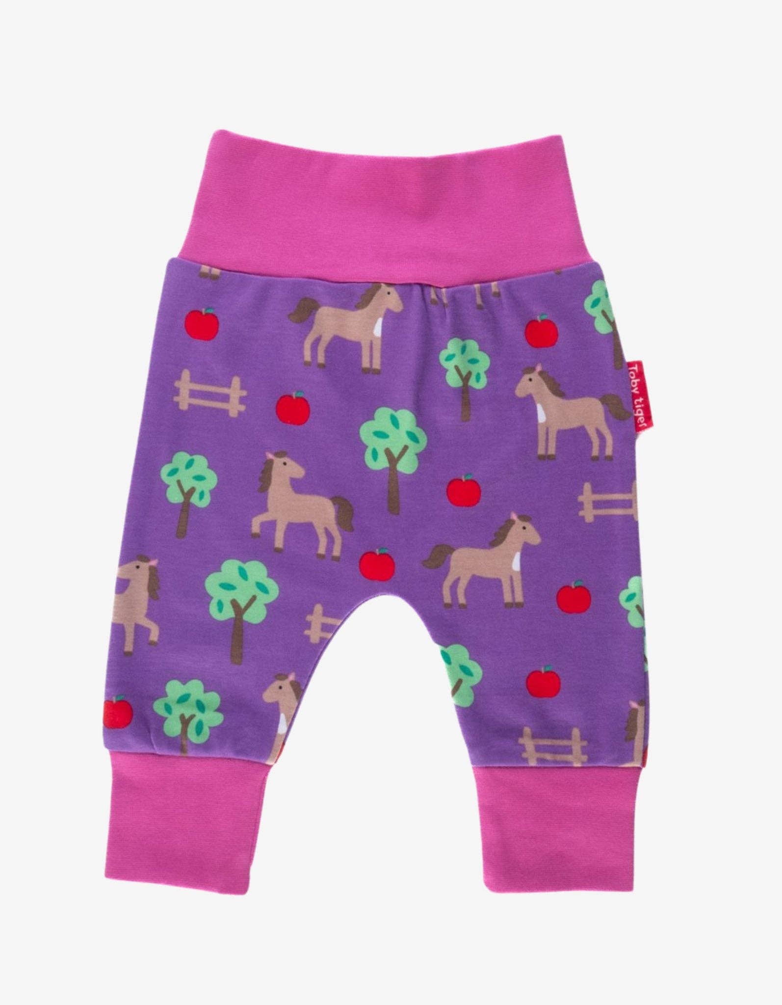 Toby Tiger - Wholesale Pants - Baby - Organic Horse Print Yoga Pants