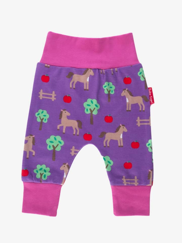 Toby Tiger - Wholesale Pants - Baby - Organic Horse Print Yoga Pants0