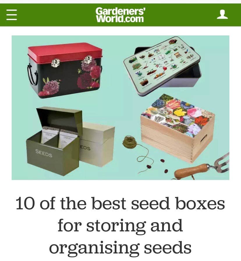 Yeti Cards & Gifts - Wholesale Decorative box - The Gardener's Alphabet Storage Tin1