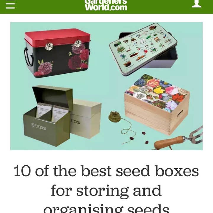 Yeti Cards & Gifts - Wholesale Decorative box - The Gardener's Alphabet Storage Tin1