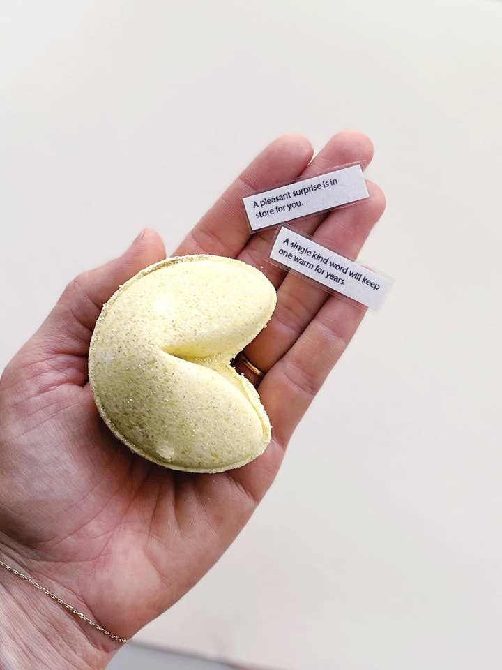 Fortune Cookie Bath Bomb for wholesale by The Sister Made