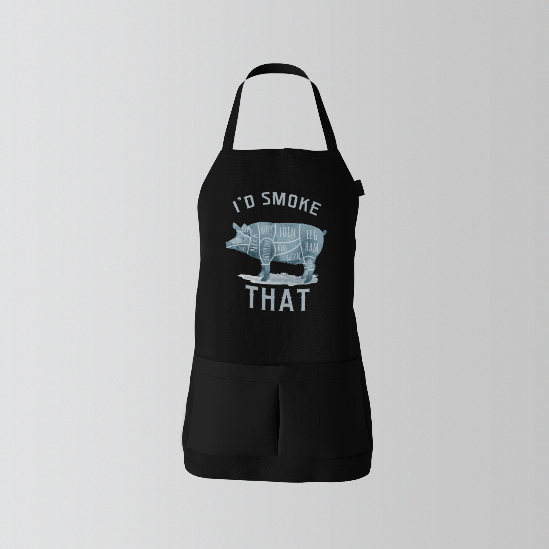 Hunt Hook Eat - Wholesale Apron - I'd Smoke That Pig Apron3