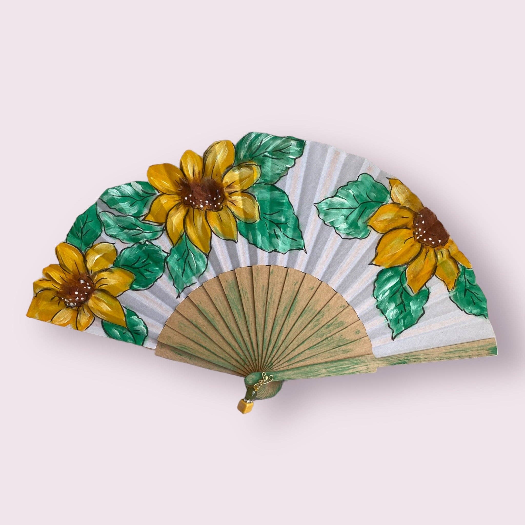 Arte e sfizio - Wholesale Handheld Folding Fan - painted flower fans17