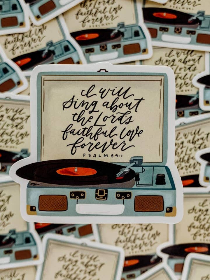 Ik zal zingen over de Lord Sticker voor wholesale door Loveall Design Co.