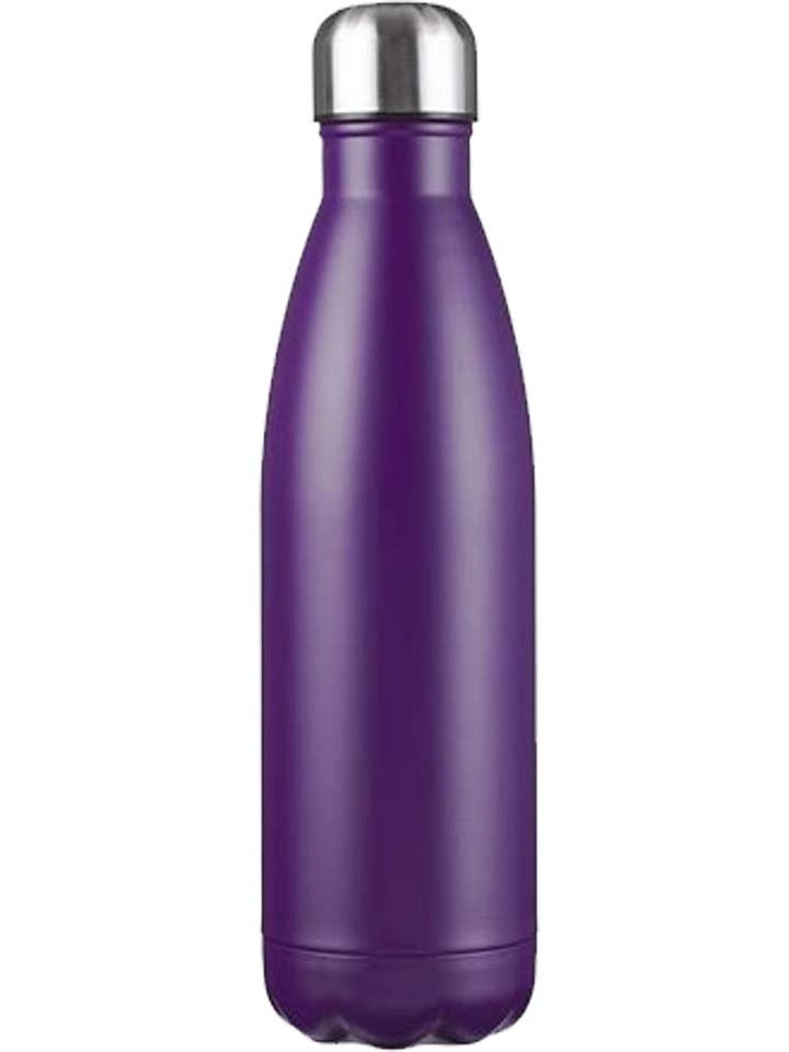 Garrafa de Água - Aço Inoxidável e Reutilizável - Roxo por atacado de Sock Geeks