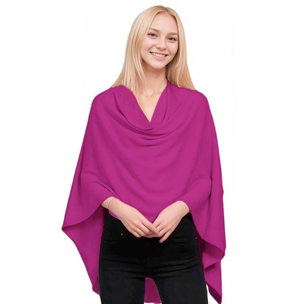 The Magic Scarf Company - Vendita all'ingrosso Poncho - Donna - Poncho effetto cashmere13