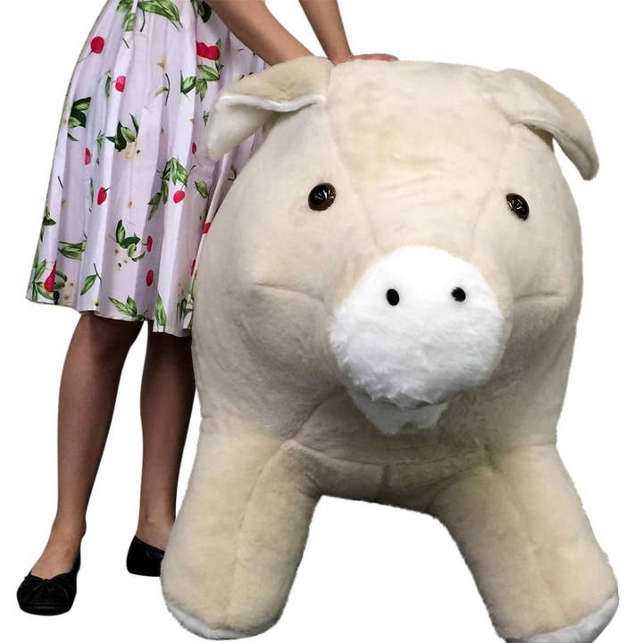 Big Plush - Wholesale Stuffed/Plush Toy - Kids & Baby - American Made Giant Stuffed Pig 40 Inch Brown Soft Plush Hog4